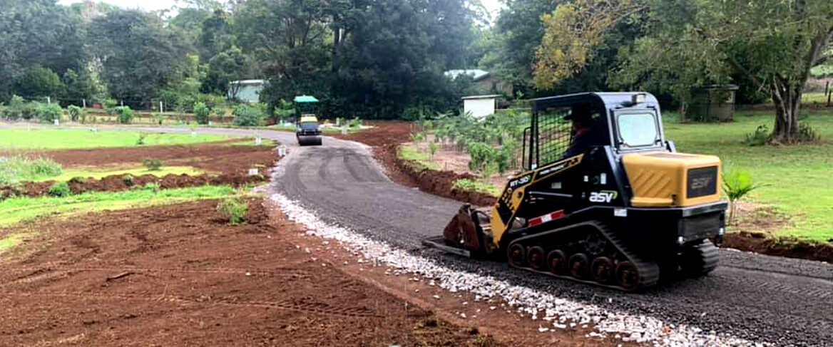 Possi smoothing new driveway